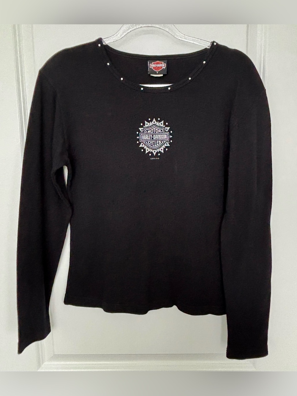 Harley-Davidson Santa Cruz California 2004 Black Long Sleeve Shirt — Women’s Lg